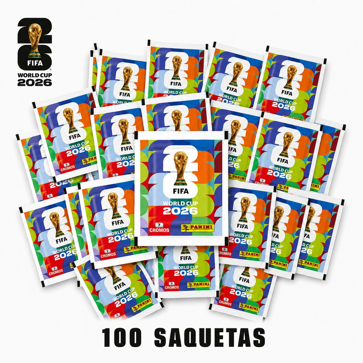 100 Saquetas de cromos Copa 2026 Mundial